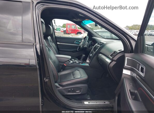 1FM5K8GT6HGA13834 2017 FORD EXPLORER Black Front interior view