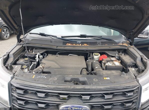 1FM5K8GT6HGA13834 2017 FORD EXPLORER Black Rear view