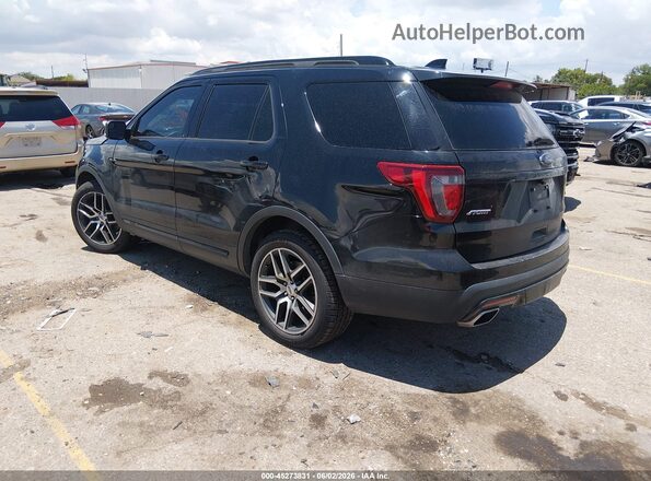 1FM5K8GT6HGE28619 2017 FORD EXPLORER Black უკანა მარცხენა