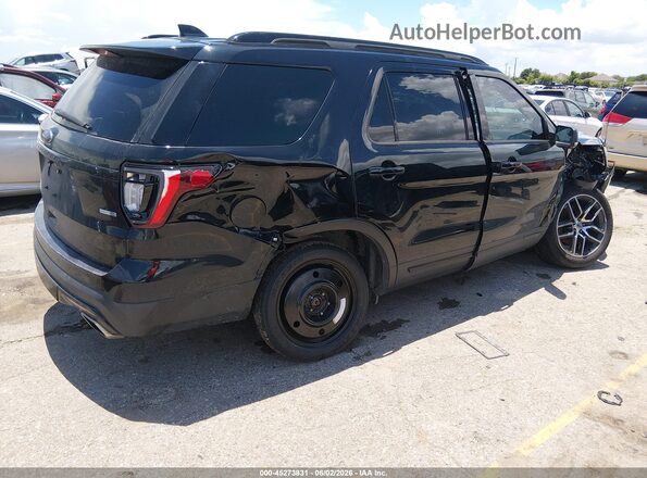 1FM5K8GT6HGE28619 2017 FORD EXPLORER Black უკანა მარჯვენა