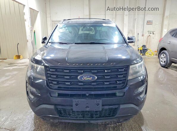 1FM5K8GT7HGA00848 2017 FORD EXPLORER Black Вид спереду