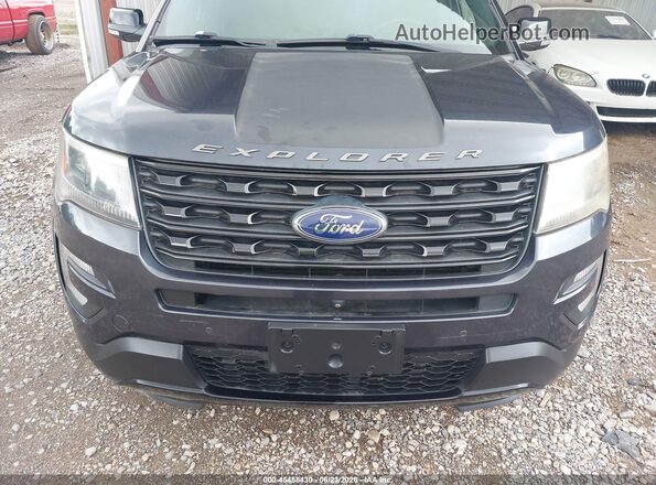1FM5K8GT7HGA55221 2017 FORD EXPLORER Black Front view