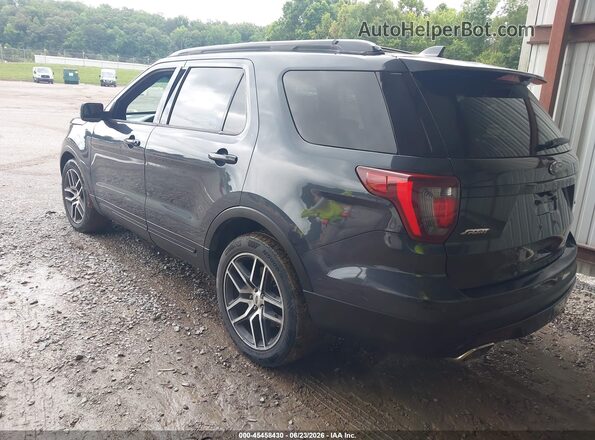 1FM5K8GT7HGA55221 2017 FORD EXPLORER Black Rear left