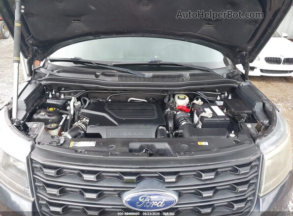 1FM5K8GT7HGA55221 2017 FORD EXPLORER Black Rear view