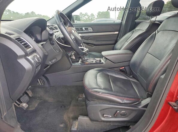 1FM5K8GT7HGD48259 2017 FORD EXPLORER Red Սալոնի դիմացի տեսք