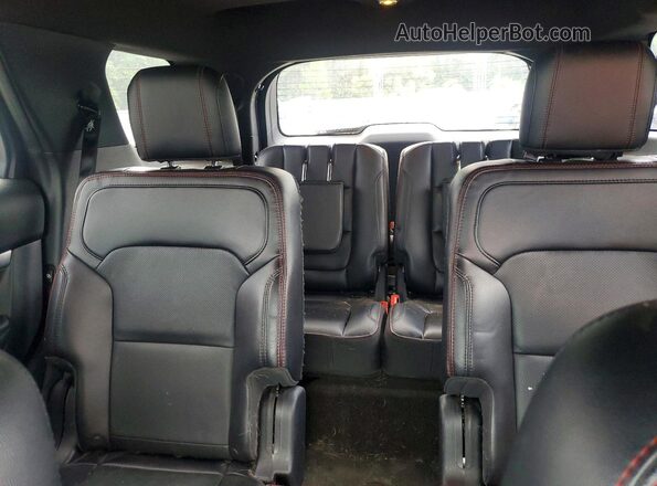 1FM5K8GT7HGD48259 2017 FORD EXPLORER Red Հետևի նստատեղերի տեսք
