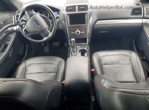 1FM5K8GT7HGD48259 2017 FORD EXPLORER Red Առջևի վահանակի տեսք