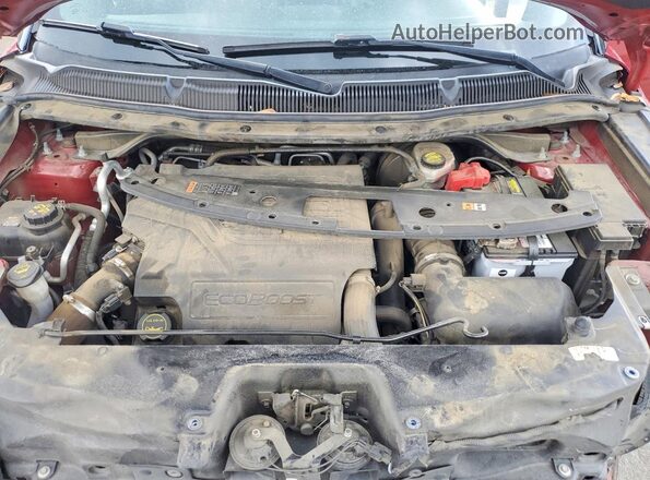 1FM5K8GT7HGD48259 2017 FORD EXPLORER Red Շարժիչի բաժամունքի տեսք