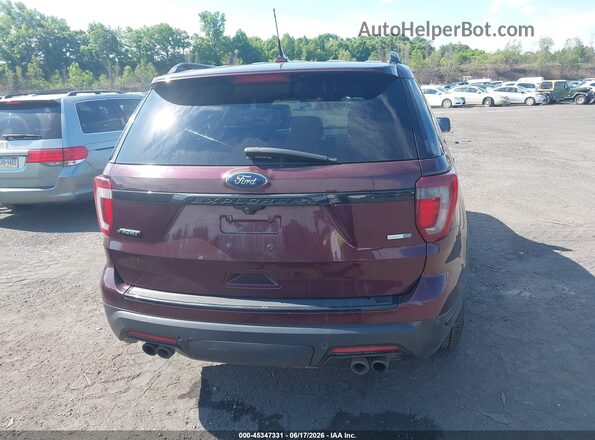 1FM5K8GT7JGA86748 2018 FORD EXPLORER Бордовый 