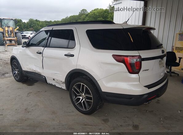 1FM5K8GT7JGC79014 2018 FORD EXPLORER Белый Задняя левая четверть