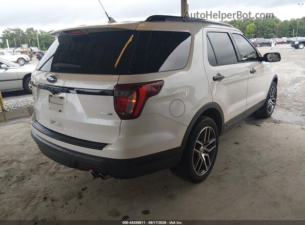 1FM5K8GT7JGC79014 2018 FORD EXPLORER Белый Задняя правая четверть