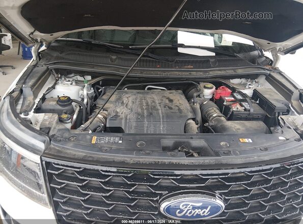 1FM5K8GT7JGC79014 2018 FORD EXPLORER Белый Вид сзади