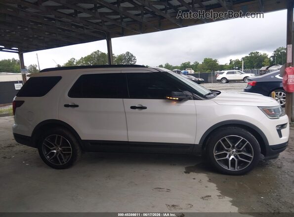 1FM5K8GT7JGC79014 2018 FORD EXPLORER Белый Вид задней части салона