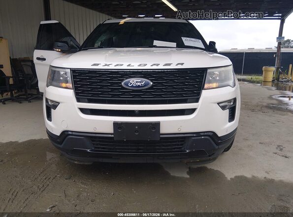 1FM5K8GT7JGC79014 2018 FORD EXPLORER Белый Вид щитка приборов