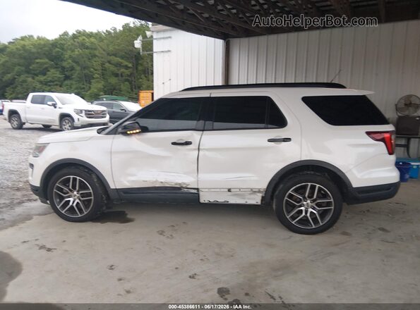 1FM5K8GT7JGC79014 2018 FORD EXPLORER Белый Панорамный вид салона 360°