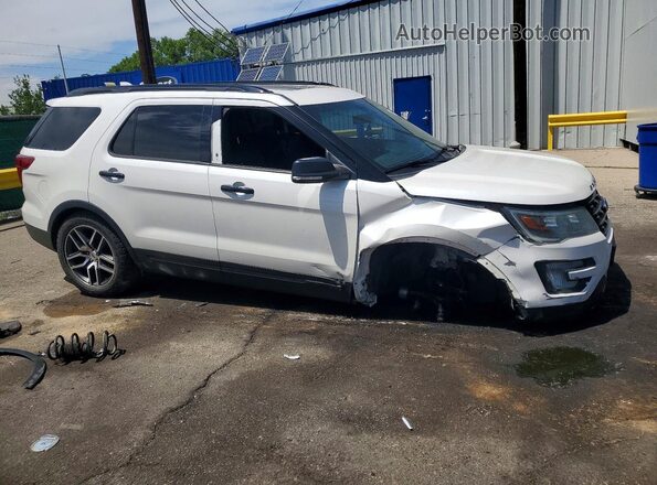 1FM5K8GT8GGC04508 2016 FORD EXPLORER White Przód prawy