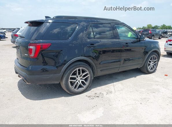 1FM5K8GT8GGC69391 2016 FORD EXPLORER Black Задня права чверть