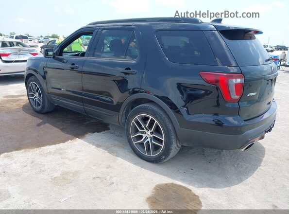 1FM5K8GT8GGC69391 2016 FORD EXPLORER Black Задня ліва чверть