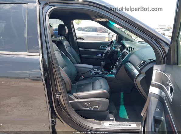 1FM5K8GT8GGC69391 2016 FORD EXPLORER Black Вид салону спереду