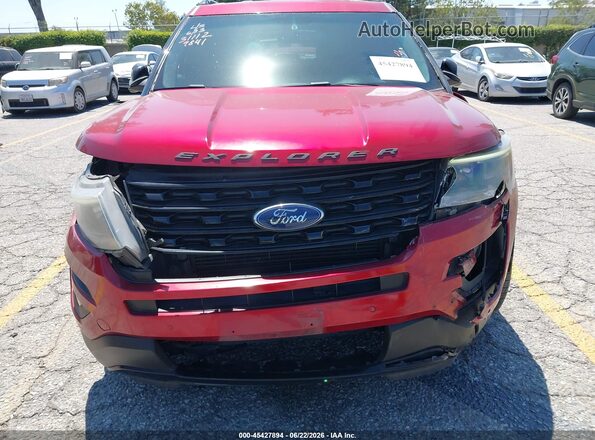 1FM5K8GT8HGC09841 2017 FORD EXPLORER Red Vista frontal