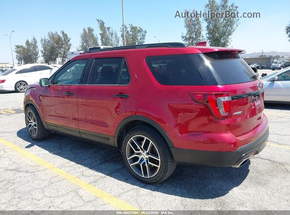 1FM5K8GT8HGC09841 2017 FORD EXPLORER Red Trasero izquierdo