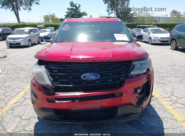 1FM5K8GT8HGC09841 2017 FORD EXPLORER Red Vista del cuadro de instrumentos