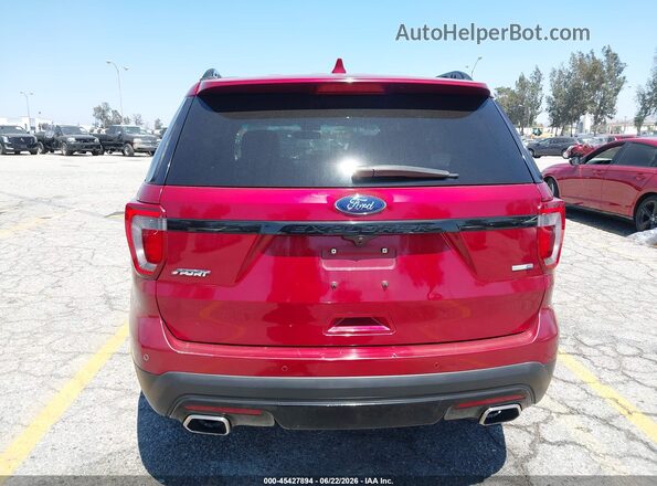 1FM5K8GT8HGC09841 2017 FORD EXPLORER Red 