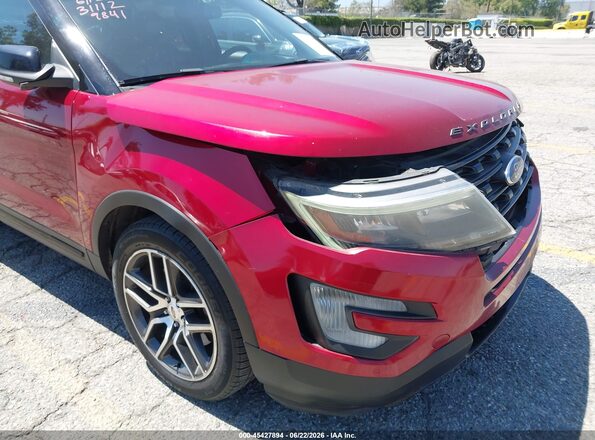 1FM5K8GT8HGC09841 2017 FORD EXPLORER Red 
