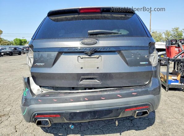 1FM5K8GT8HGD89872 2017 FORD EXPLORER Charcoal უკანა ხედი