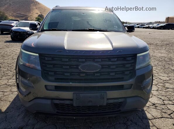 1FM5K8GT8HGD89872 2017 FORD EXPLORER Charcoal წინა ხედი