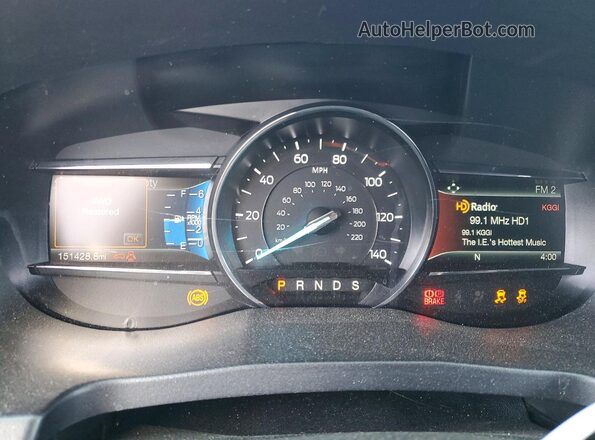1FM5K8GT8HGD89872 2017 FORD EXPLORER Charcoal ხელსაწყოთა პანელის ხედი