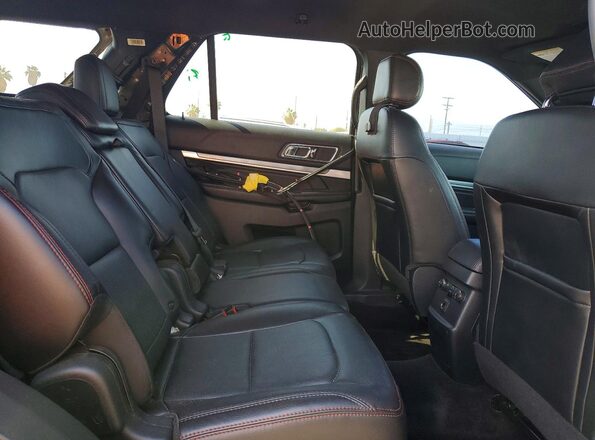 1FM5K8GT8HGD89872 2017 FORD EXPLORER Charcoal უკანა სალონის ხედი