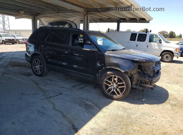 1FM5K8GT8JGC14849 2018 FORD EXPLORER Black წინა მარჯვენა