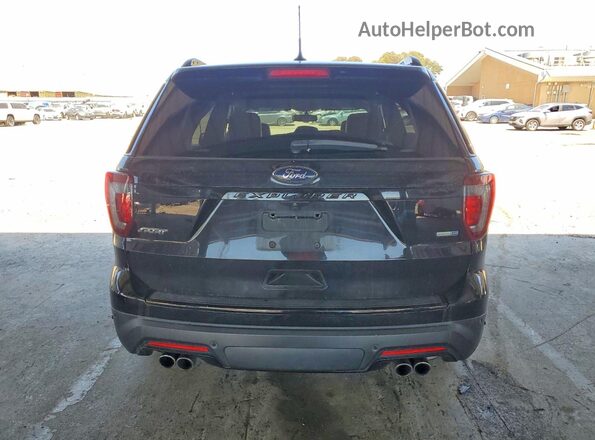 1FM5K8GT8JGC14849 2018 FORD EXPLORER Black უკანა ხედი