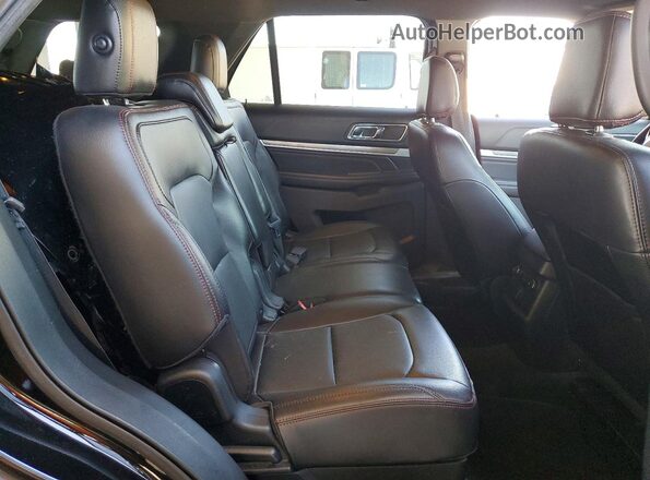 1FM5K8GT8JGC14849 2018 FORD EXPLORER Black უკანა სალონის ხედი