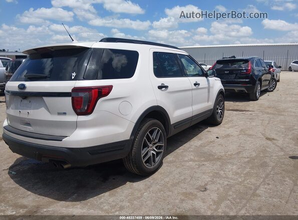 1FM5K8GT8KGA07976 2019 FORD EXPLORER White Հետևի աջ