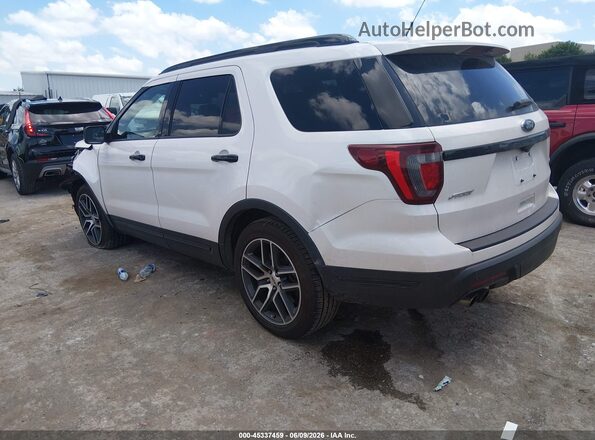 1FM5K8GT8KGA07976 2019 FORD EXPLORER White Հետևի ձախ