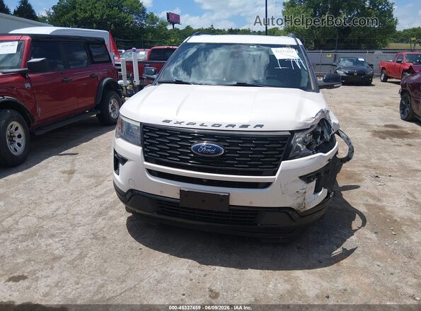 1FM5K8GT8KGA07976 2019 FORD EXPLORER White Սարքավորումների վահանակի տեսք