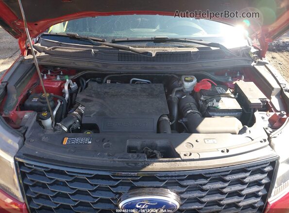1FM5K8GT8KGA18671 2019 FORD EXPLORER Red 