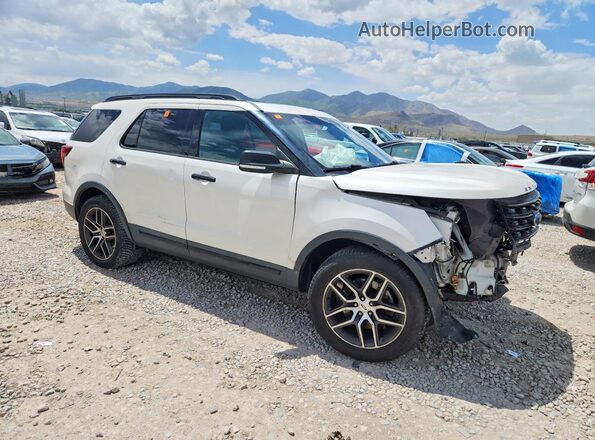 1FM5K8GT9GGC58898 2016 FORD EXPLORER White Передня права чверть