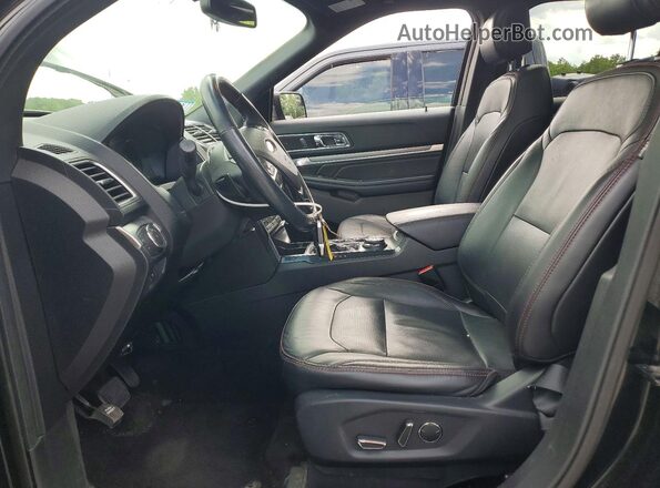 1FM5K8GT9HGD32709 2017 FORD EXPLORER Black Front interior view