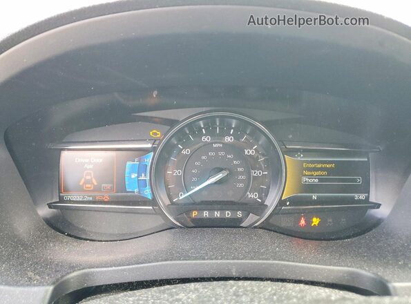 1FM5K8GT9HGD32709 2017 FORD EXPLORER Black Instrument cluster view