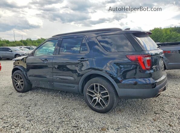 1FM5K8GT9HGD32709 2017 FORD EXPLORER Black Rear left