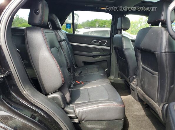 1FM5K8GT9HGD32709 2017 FORD EXPLORER Black Rear interior view