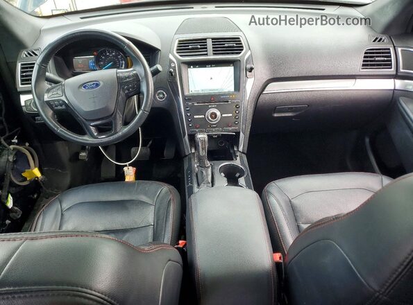 1FM5K8GT9HGD32709 2017 FORD EXPLORER Black Dashboard view