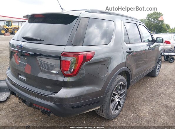 1FM5K8GT9JGC34995 2018 FORD EXPLORER Gray Tył prawy