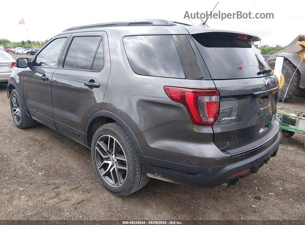 1FM5K8GT9JGC34995 2018 FORD EXPLORER Gray Tył lewy
