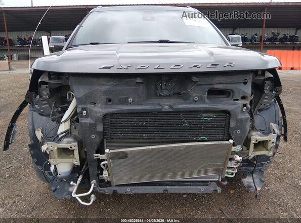 1FM5K8GT9JGC34995 2018 FORD EXPLORER Gray Widok z przodu