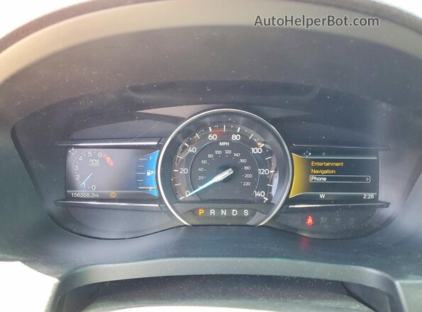 1FM5K8GTXGGA76059 2016 FORD EXPLORER Red Вид щитка приладів