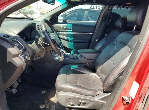 1FM5K8GTXGGA76059 2016 FORD EXPLORER Red Вид салону спереду